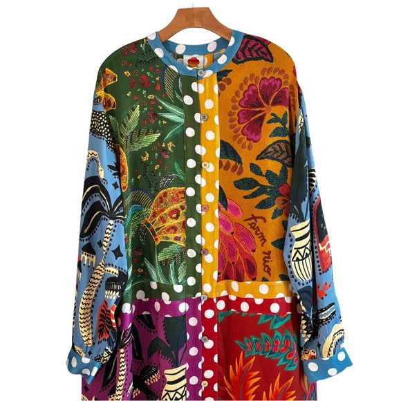 FARM Rio Colorful Jungle Print Long Sleeve Dress - Picture 3 of 15